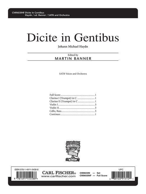 Dicite in Gentibus [CF:CM9603INF]