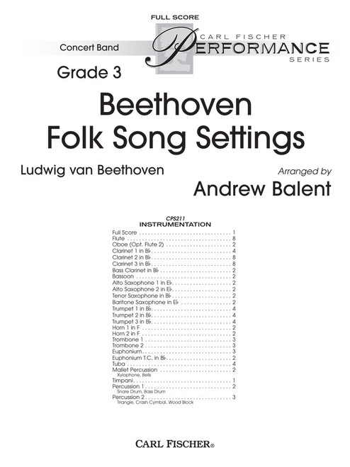 Beethoven Folk Song Settings [CF:CPS211F]