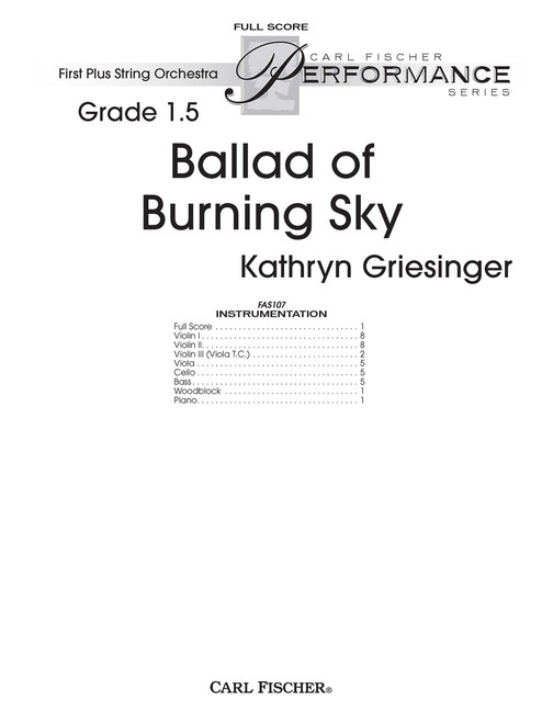 Ballad of Burning Sky [CF:FAS107F]