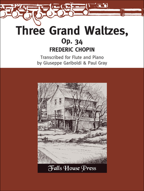 Three Grand Waltzes Op. 34 for Flute and Pian [CF:FH0160]