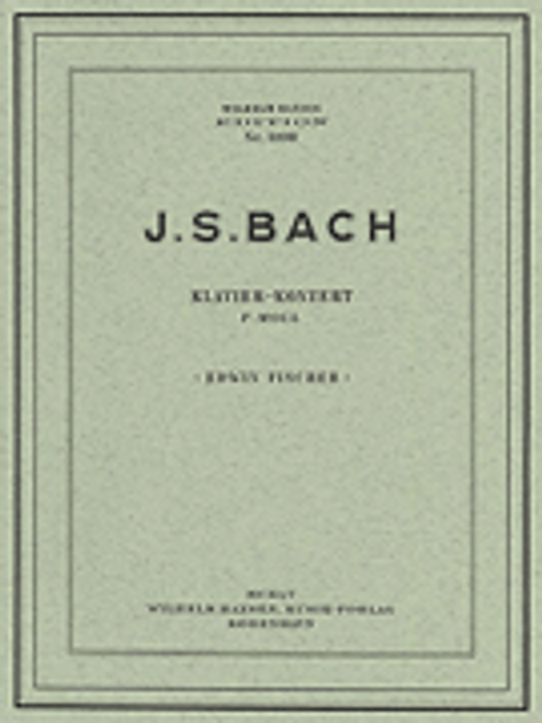 Bach, J.S. - JS Bach: Piano Concerto In F Minor (Two Pianos) [HL:14003109]