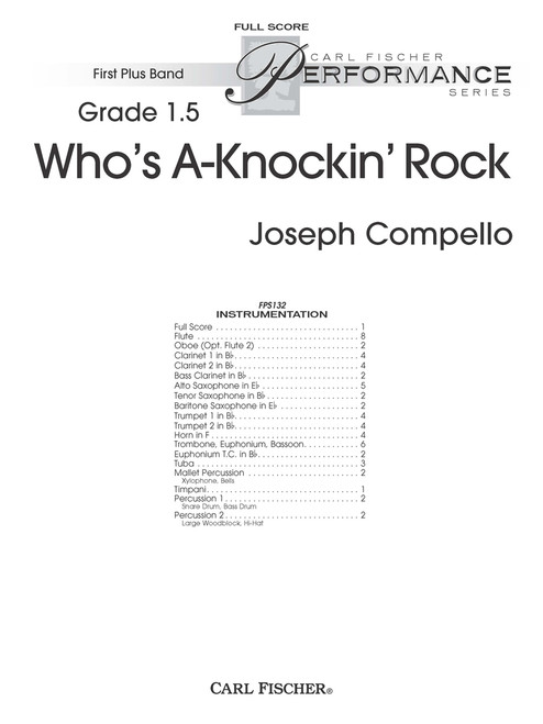 Who's A-Knockin' Rock [CF:FPS132F]