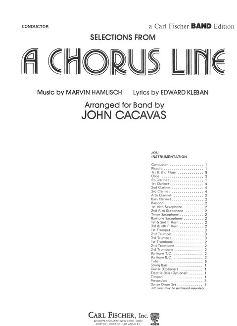 Selections From A Chorus Line [CF:J691S]