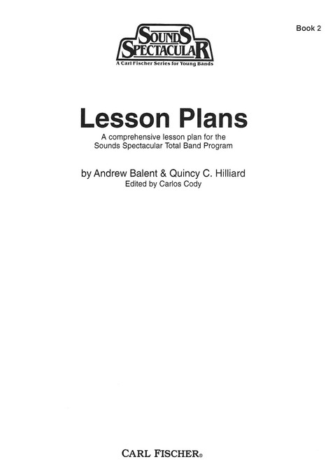 Sounds Spectacular Lesson Plans - Book 2 [CF:O5195]