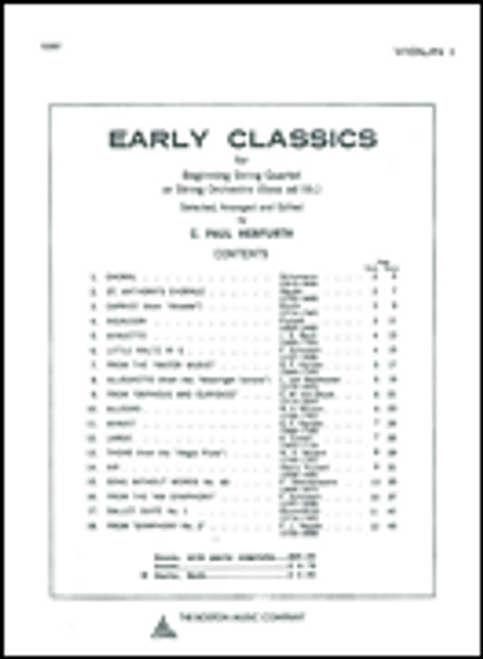 Early Classics For Beg. Str 4Tet Vln [HL:14009790]