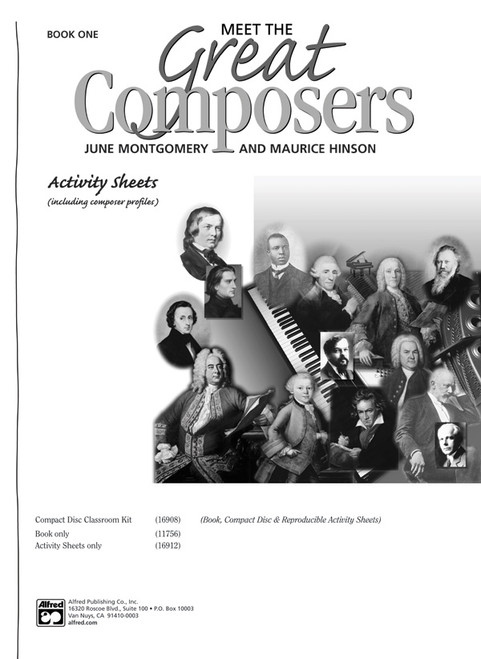 Meet the Great Composers: Activity Sheets, Book 1 [Alf:00-16912]