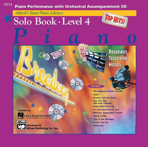 Alfred's Basic Piano Library: Top Hits! Solo Book CD, Level 4  [Alf:00-19714]
