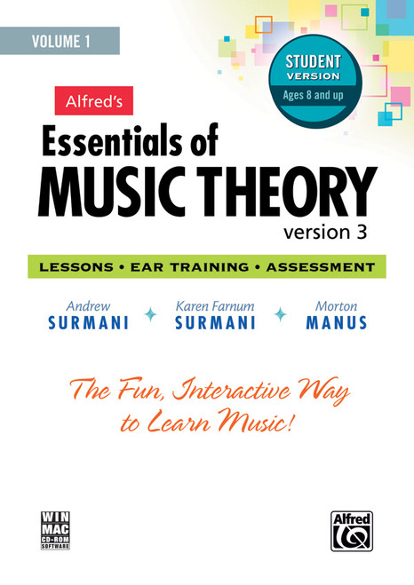 Alfred's Essentials of Music Theory: Software, Version 3 CD-ROM Student Version, Volume 1 [Alf:00-34626]