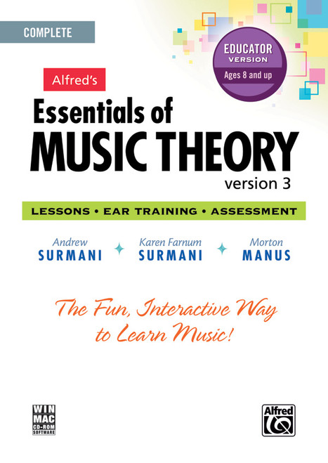 Alfred's Essentials of Music Theory: Software, Version 3 CD-ROM Educator Version, Complete Volume [Alf:00-34629]