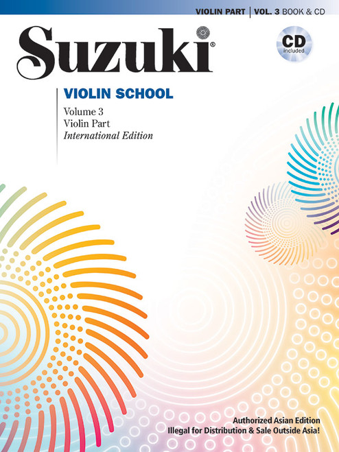 Suzuki Violin School, Volume 3 (Asian Edition) [Alf:00-49294]