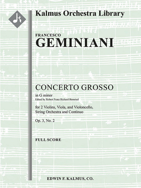 Concerto Grosso in G minor, Op. 3, No. 2 [Alf:36-A114401]