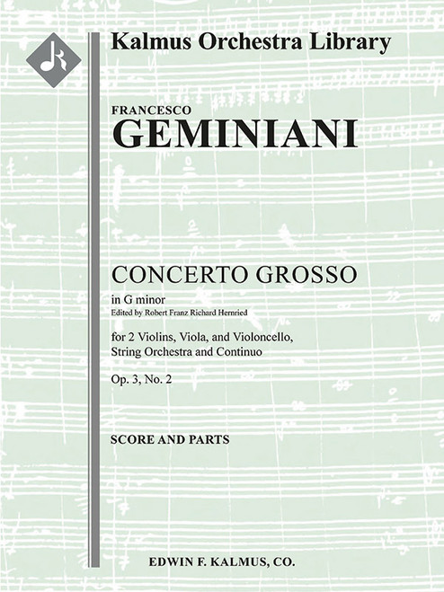 Concerto Grosso in G minor, Op. 3, No. 2 [Alf:36-A114402]