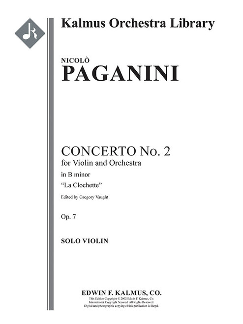 Concerto for Violin No. 2 in B minor, Op. 7: 'La Clochette' (La Campanella) [Alf:36-A187548]
