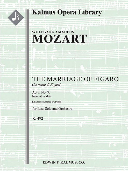 The Marriage of Figaro, K. 492: No. 9: Act I, Aria: Non piu andrai (bass; Le Nozze di Figaro) [Alf:36-A295302]