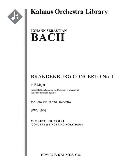 Brandenburg Concerto No. 1 in F, BWV 1046 (critical edition) [Alf:36-A334048]
