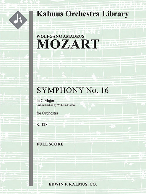 Symphony No. 16 in C, K. 128 (critical edition) [Alf:36-A732701]