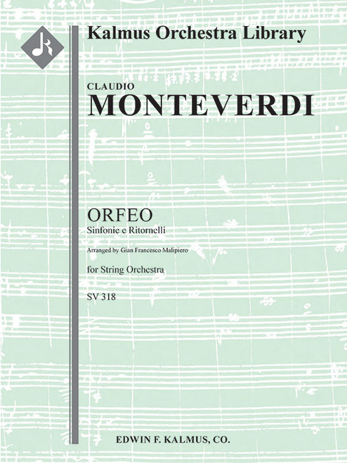 Orfeo, SV 318: Sinfonie e Ritornelli (Malipiero) [Alf:36-A762701]
