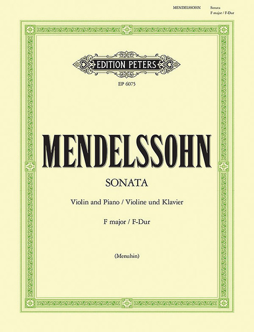 Violin Sonata in F MWV Q26 [Alf:98-EP6075]