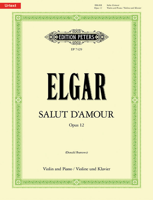 Salut d'amour op. 12 for Violin and Piano [Alf:98-EP7429]