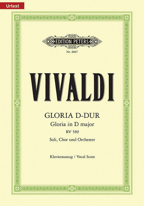 Gloria in D RV 589 (Vocal Score) [Alf:98-EP8867]