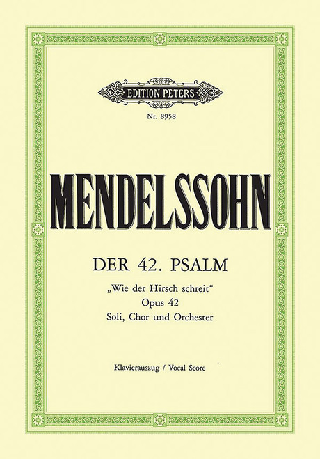 Psalm 42 Wie der Hirsch schreit Op. 42 (Vocal Score) [Alf:98-EP8958]