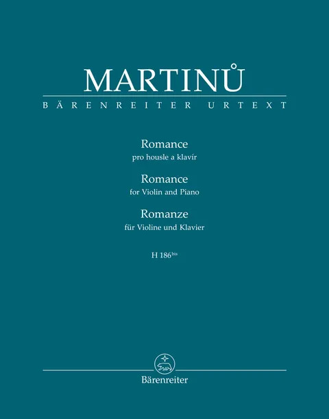 Martinu, Romance for Violin and Piano [Bar:BA11581]