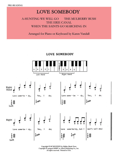 Pre-Reading Set 2 - Folk Songs [Alf:00-88726]