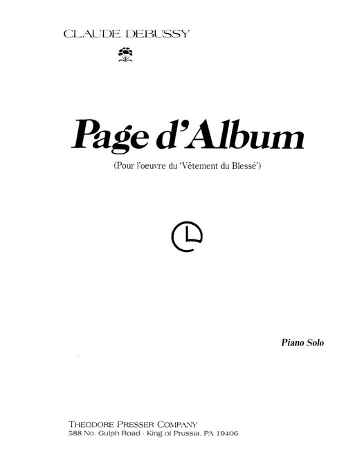 Debussy, Page D'Album [CF:110-40625]