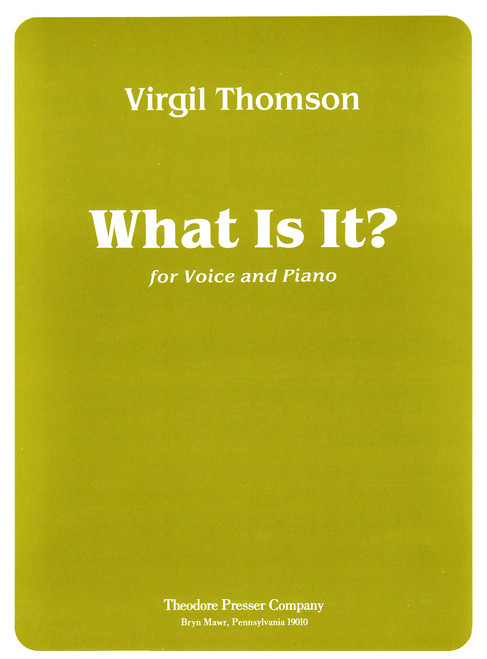 Thomson, What Is It? [CF:111-40092]