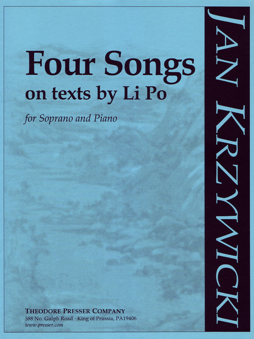 Krzywicki, Four Songs On Texts By Li Po [CF:111-40188]