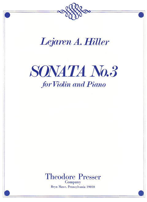 Hiller, Sonata No.3 [CF:114-40188]