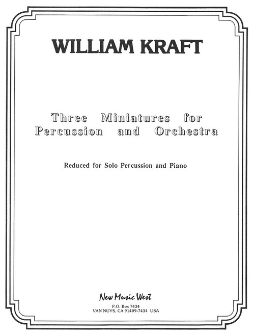 Kraft, Three Miniatures For Percussion And Orchestra [CF:114-40967]