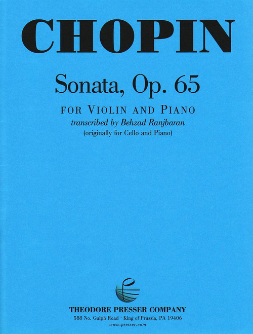 Chopin, Sonata, Op. 65 [CF:114-41057]