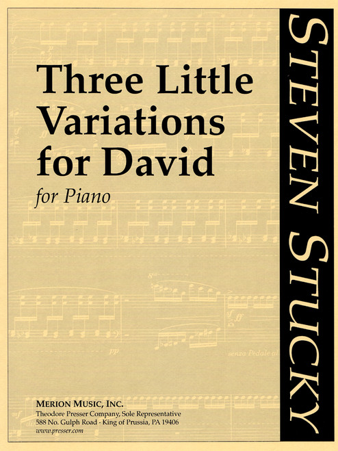 Stucky, Three Little Variations For David [CF:140-40092]