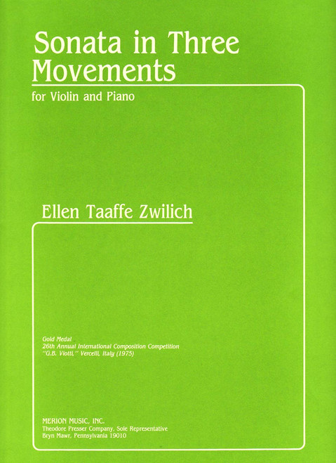 Zwilich, Sonata In Three Movements [CF:144-40087]