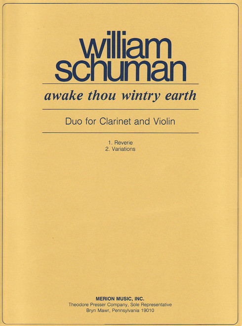Schuman, Awakr Thou Wintry Earth [CF:144-40148]