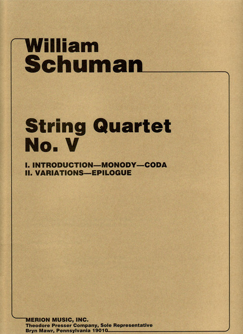 Schuman, String Quartet No. V [CF:144-40161]