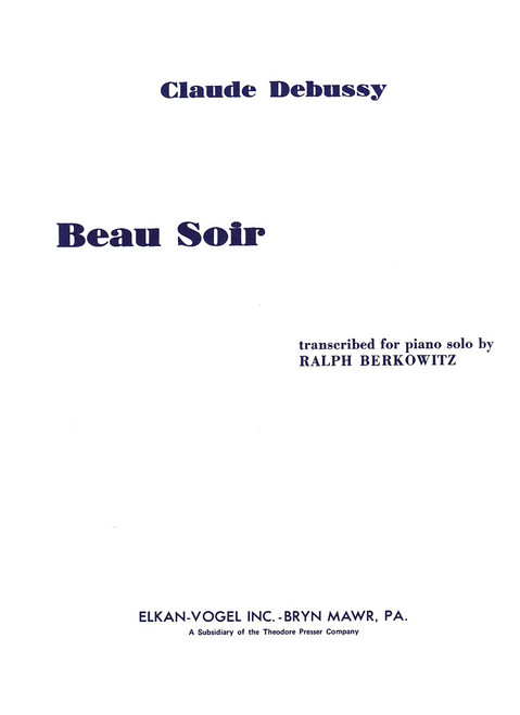 Debussy, Beau Soir [CF:160-00037]
