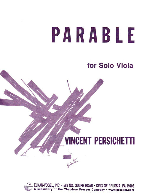 Persichetti, Parable For Solo Viola [CF:164-00125]