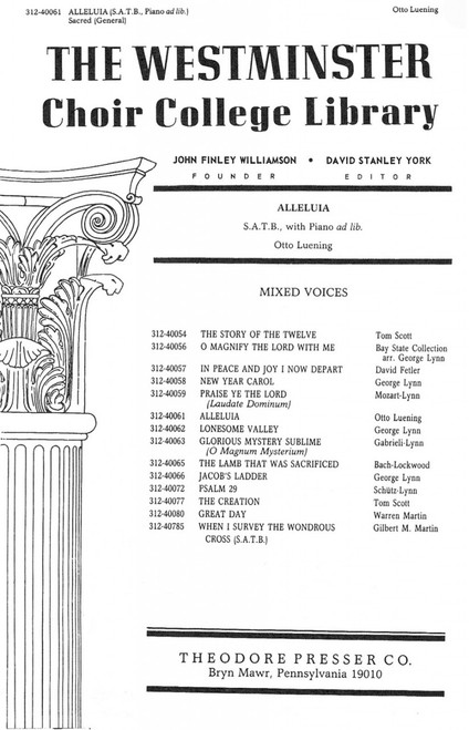 Luening, Alleluia [CF:312-40061]