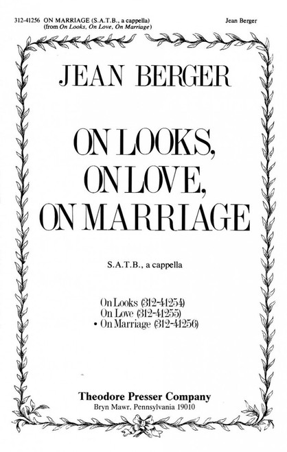 Berger, On Marriage [CF:312-41256]