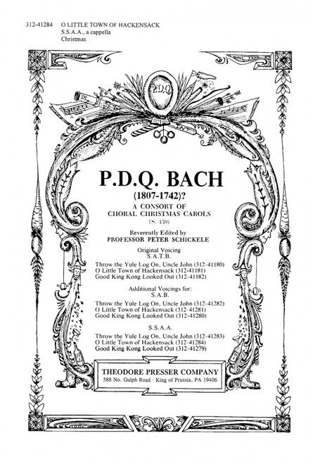 Bach, P.D.Q. - O Little Town Of Hackensack [CF:312-41284]