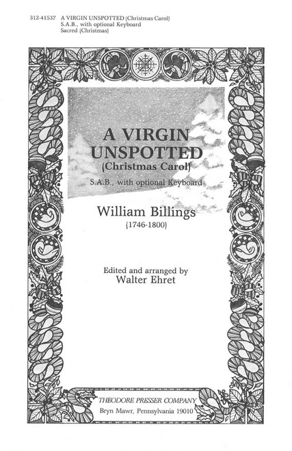 Billings, A Virgin Unspotted [CF:312-41537]