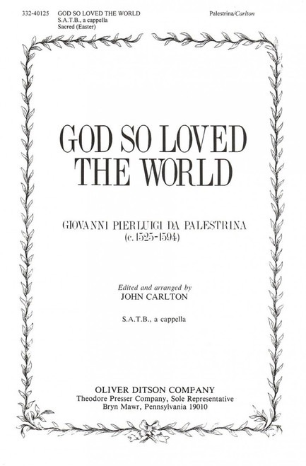 Palestrina, God So Loved The World [CF:332-40125]