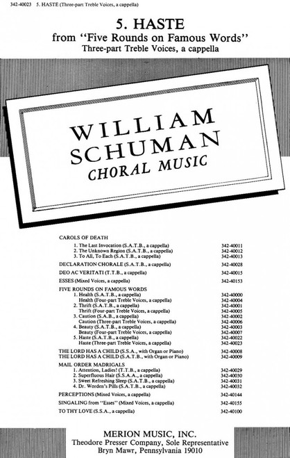 Schuman, Haste [CF:342-40023]