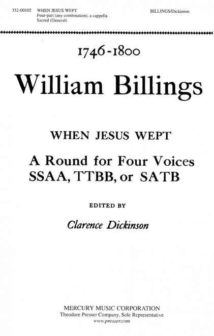 Billings, When Jesus Wept [CF:352-00102]