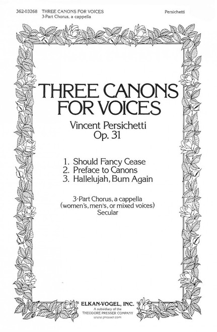 Persichetti, Three Canons For Voices [CF:362-03268]