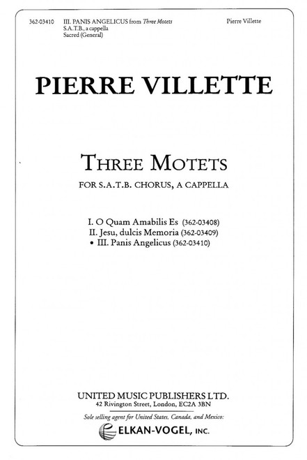 Villette, Iii. Panis Angelicus (From Three Motets) [CF:362-03410]