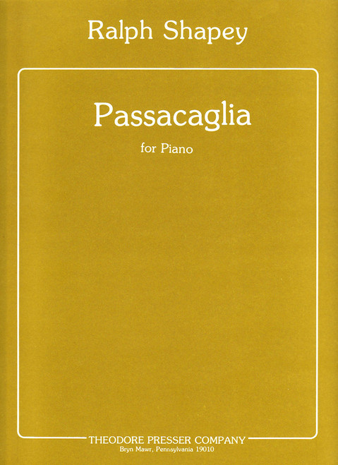 Shapey, Passacaglia [CF:410-41256]