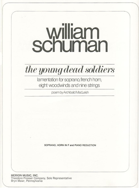 Schuman, The Young Dead Soldiers [CF:444-41015]